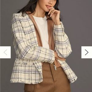 NWT Anthropologie Tweed Blazer